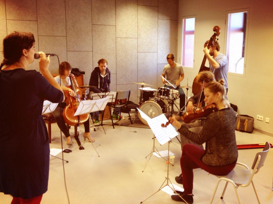 UnexpectedRec's tweet photo. FUSE and @perquisite are rehearsing for their performance at @Concertgebouw on 9/10! Tickets are still available! http://t.co/j8kAZ1AY2a