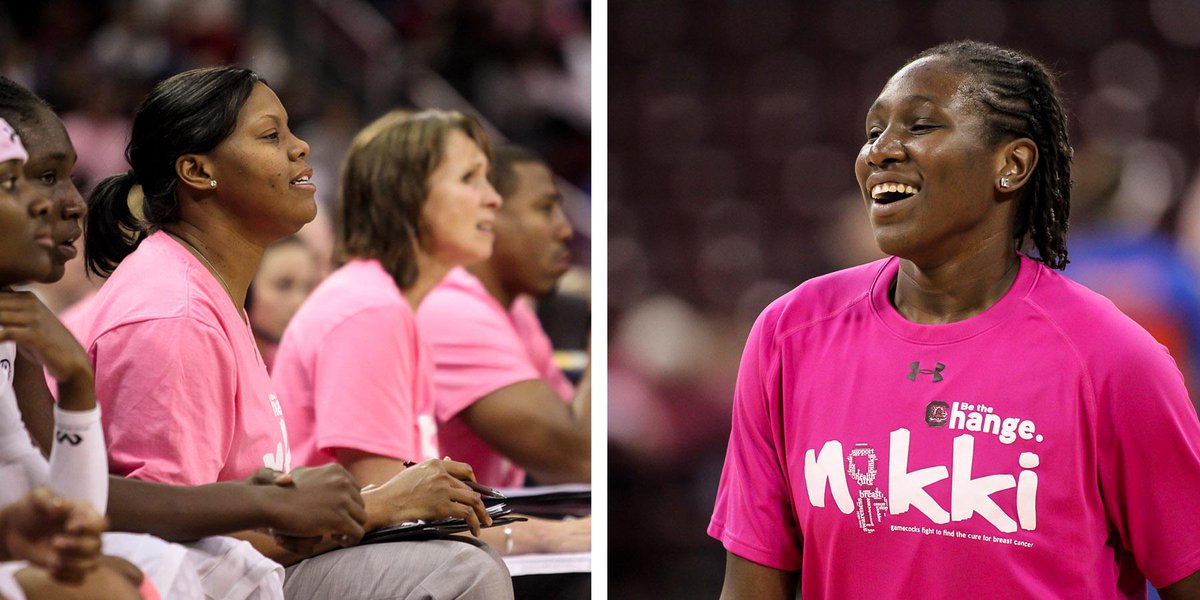 Oct. is Breast Cancer Awareness, so #TBT is when we surprised our survivor <a href="/NikkiMccray15/">Nikki McCray</a> w/ special shirts!