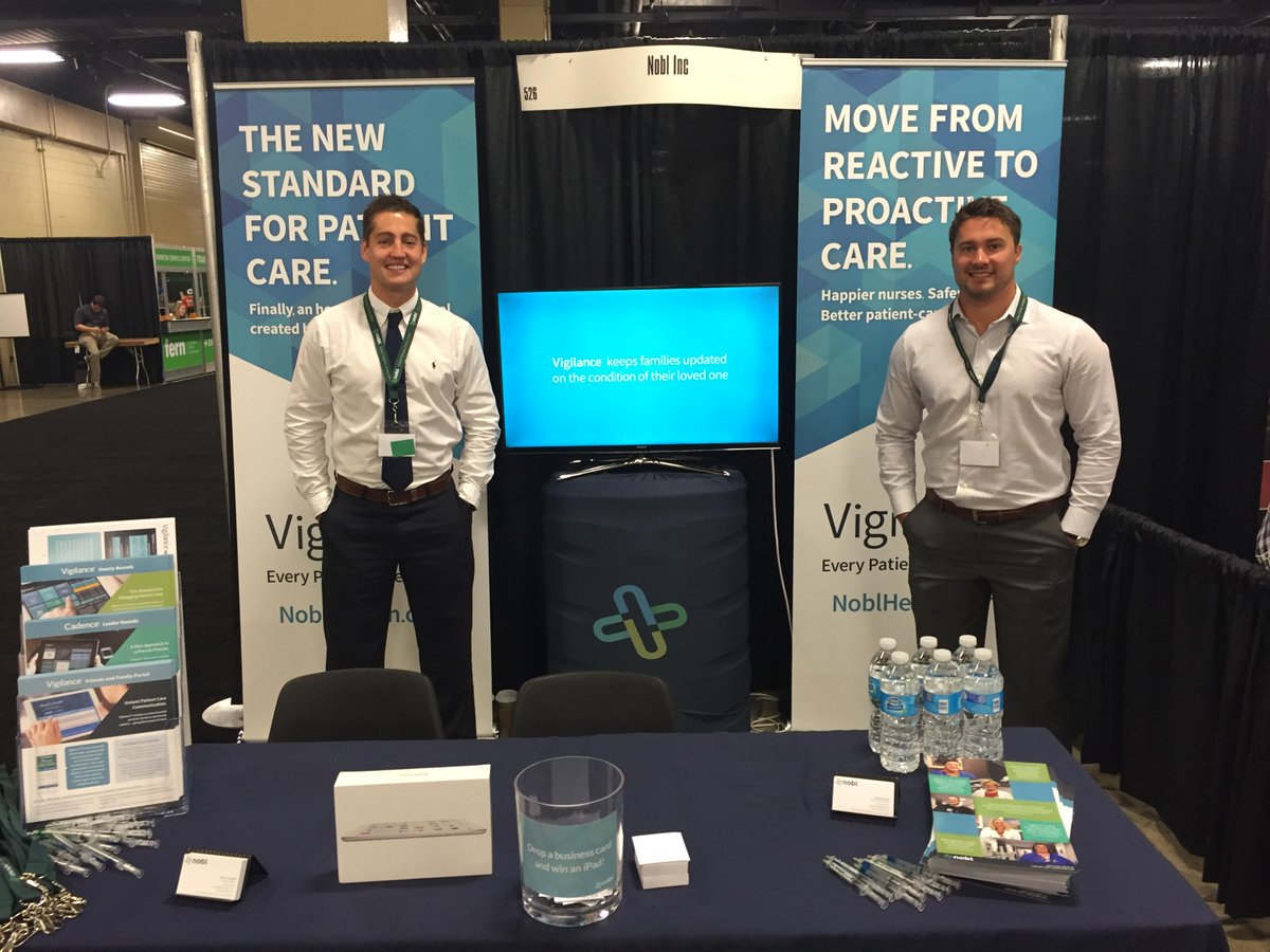noblhealth's tweet photo. We sent Matt and Patrick to man #Booth526 at #THA2015 in Nashville to spread the word about #NoblHealth! #healthcare http://t.co/mKtK9VIxj4