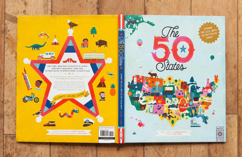 Wide Eyed Editions (@wideeyeded) on Twitter photo Happy publication day to this beauty! Over 1000 hours of joy in a single book! #50states <a href="/GabrielleBalkan/">Gabrielle Balkan</a> @sollinero Happy publication day to this beauty! Over 1000 hours of joy in a single book! #50states <a href="/GabrielleBalkan/">Gabrielle Balkan</a> @sollinero