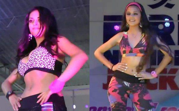 enlacombi's tweet photo. #LaZonaEsCheverePor Andrea Luna y Luciana Fuster desfilando en leggins ► http://t.co/P97CvlIcTA http://t.co/ulcTw4cFkO