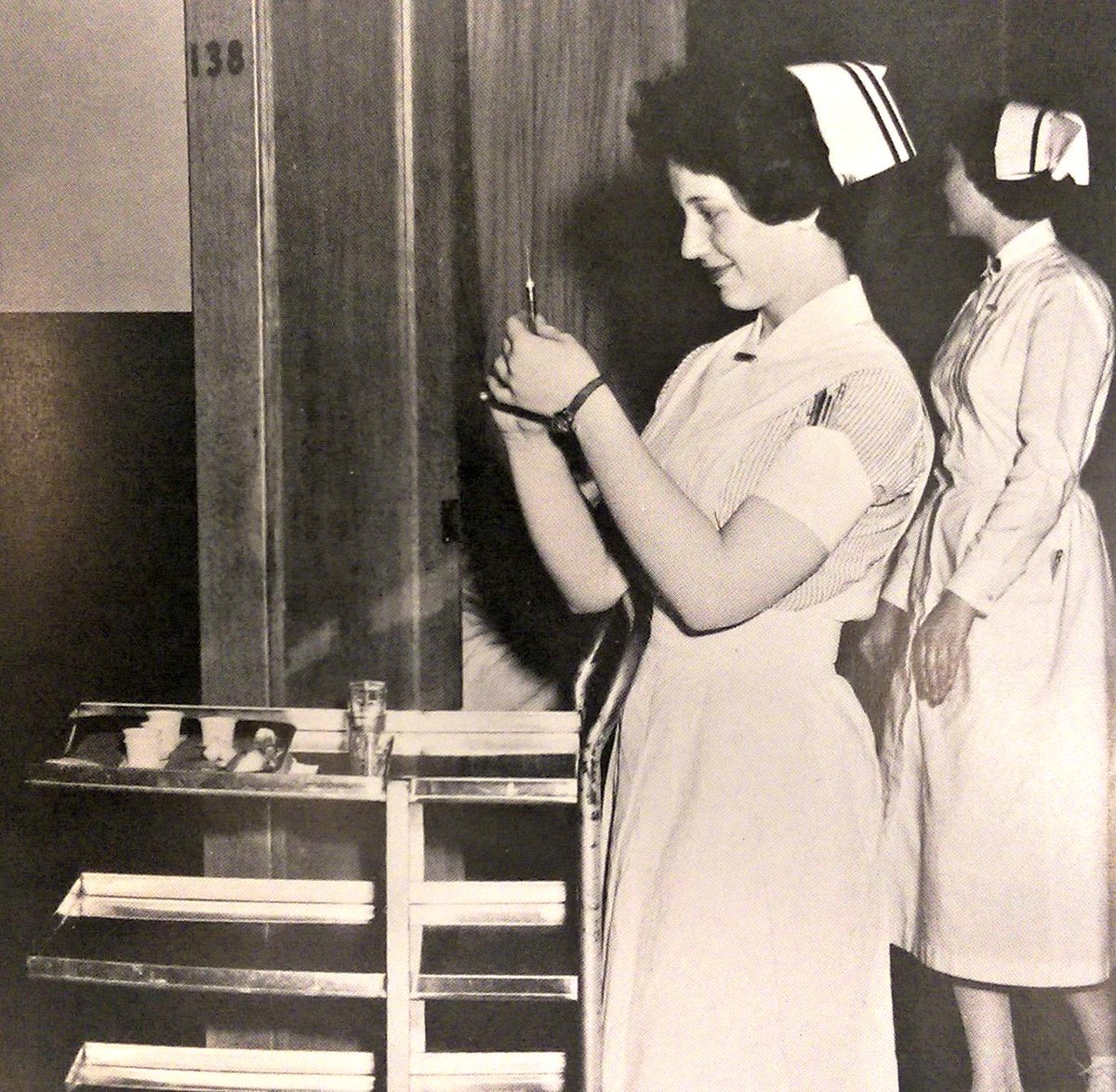 RecruiterDB's tweet photo. #TBT Waterbury Hospital 1958. #ThrowbackThursday @waterburyhosp #histnursing #CThist #Waterbury http://t.co/enh1sM8Daf