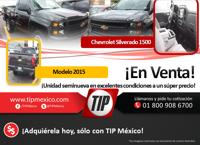 TIPMexico_RMKT's tweet photo. Cierra el año estrenando #Chevrolet #Silverado1500. Llama al 01 (800) 908 6700 y solicita tu camioneta http://t.co/13g7BRYaKI