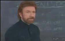 teachergoals's tweet photo. Chuck Norris does not grade papers.  He stares at them until incorrect answers confess. http://t.co/1yilU0CG3h