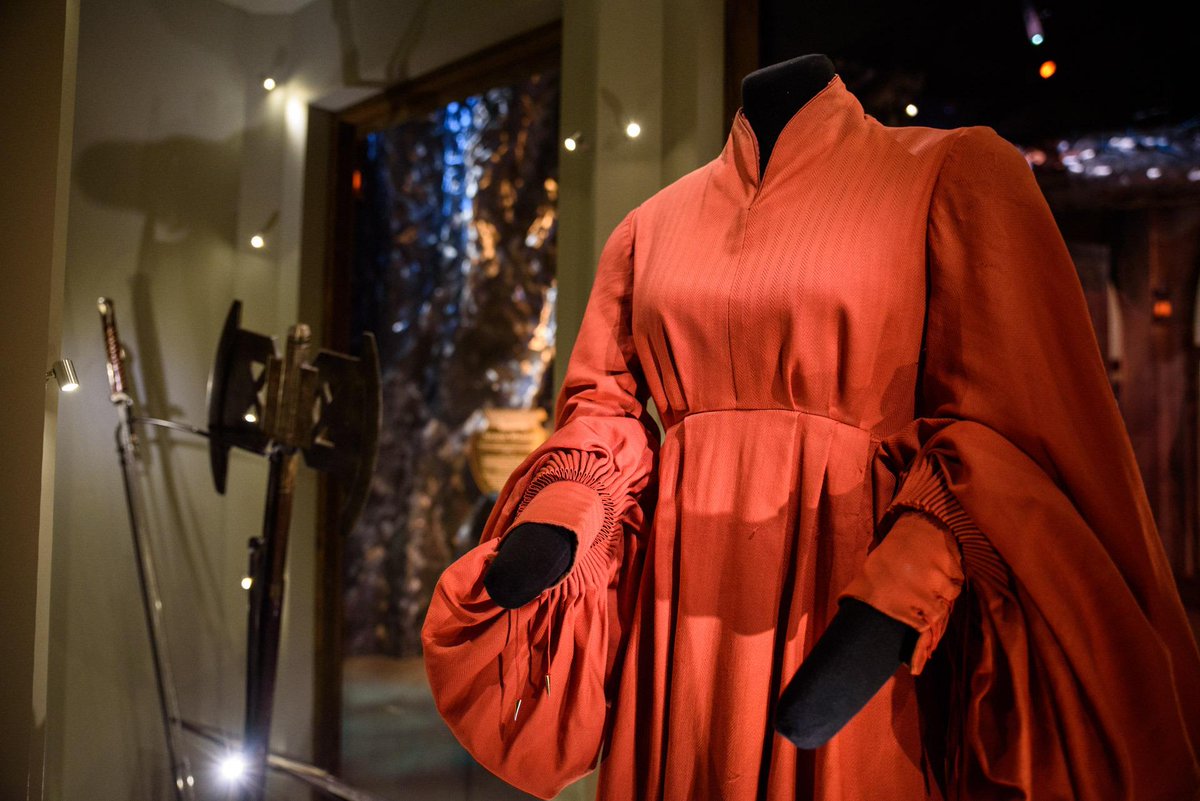 mopop's tweet photo. New on view: Buttercup's red frock from #ThePrincessBride! Fit for swimming w/shrieking eels ... #omgEMP https://t.co/IypUUR33qH