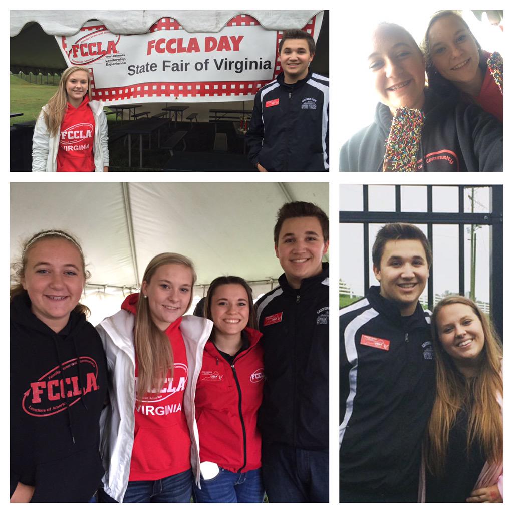 Five of our #VAFCCLA state officers participated in #FCCLA Day at the Virginia State Fair today! #CTE <a href="/VaStateFair/">Virginia State Fair</a>