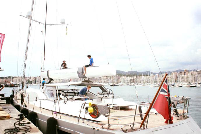 RSBRigging's tweet photo. This week the #riggers removed the boom from @OysterMarine built #SYPenelope in @STP_palma.. https://t.co/Hg2XCbvOnA https://t.co/qjnM9QD0MH