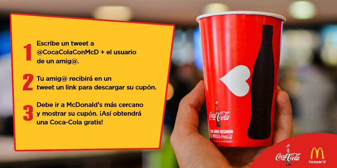 Paso 1: Dale RT a este tweet para saber las instrucciones de cómo regalar una #CocaColaConMcD