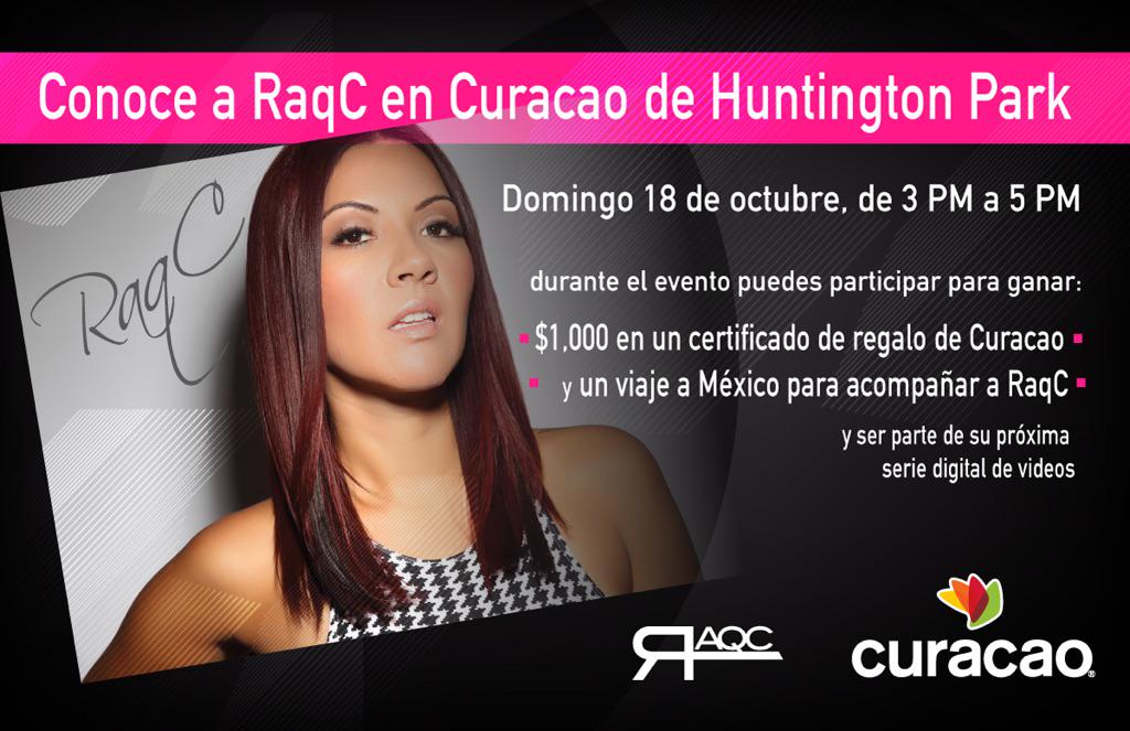RaqCsWorld's tweet photo. Join me on 10/18 at Curacao in Huntington Park from 3-5pm to register IN PERSON for this experience! #RaqCAdventures https://t.co/TcQu1WAJZM