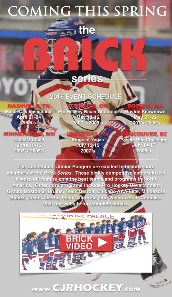 CJRHockey's tweet photo. #CJR Hockey excited to announce  @theBrickseries @brickhockey #besttourneys #bestcompetition #bestexperiences https://t.co/Zf9vV42dre