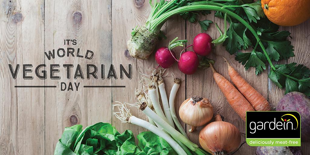 gardein's tweet photo. Fun fact: The first Vegetarian Society was formed in England in the mid 1800's. #WorldVegetarianDay https://t.co/7XrVfhzPnT