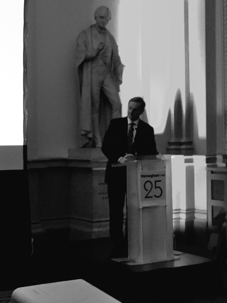 Heneghan's tweet photo. An Taoiseach @EndaKennyTD shares his thoughts with us #hpr25 https://t.co/njF1kc73Os
