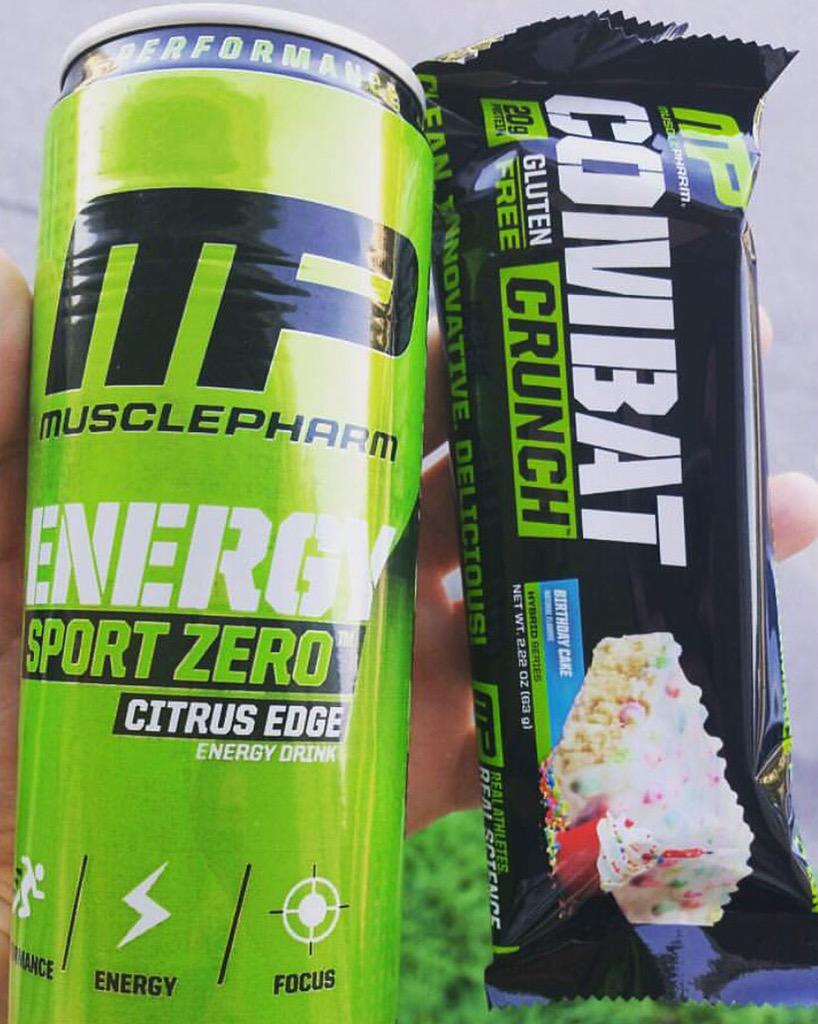 This combo is sure to get you through that mid-day fog! #CombatCrunch and <a href="/MusclePharm/">MusclePharm®</a> #EnergySport Zero.