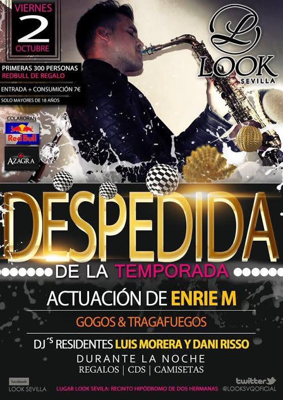 Aun no te has enterado????

Mañana fiesta de despedida en Look Sevilla

TE LO VAS A PERDER?