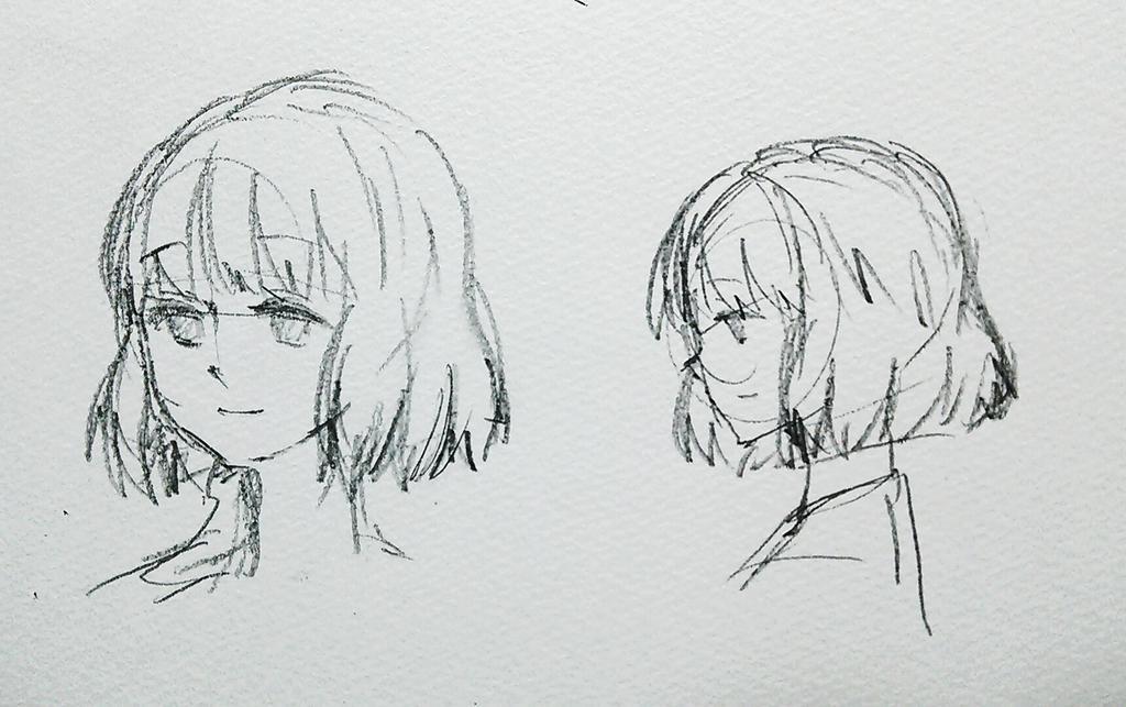 いまだに那須さんの髪が上手く…こう…… 
