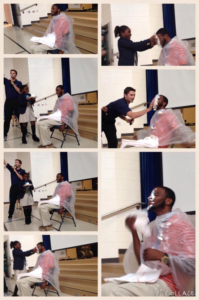 mwebsterbcps's tweet photo. .@MrHarris4LMES was a good sport for the Pie in the face incentive @LyonsMill #funrun #explorersbegin #lmesbcps https://t.co/GCl2xWhPMh