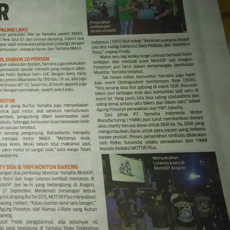 Ada AYO di <a href="/motorplusweekly/">MOTOR Plus-Online.com</a> saat Nobar MotoGP di Burtor @YamahaIndonesia <a href="/YRFI_Jakarta/">YRFI_Jakarta</a> <a href="/AyoDepok/">AYO Rayon Depok</a>  #yamahaburtor2015