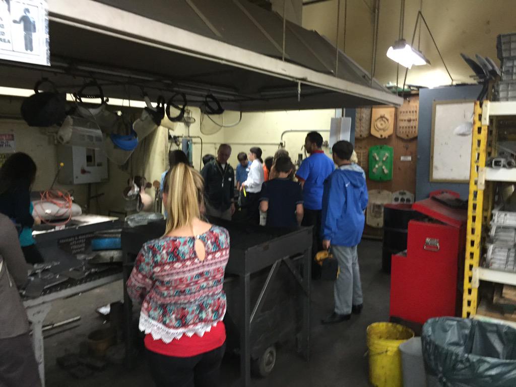 Evergreen middle school and Evergreen Institute of Excellence students at Chico State today. All about manufacturing