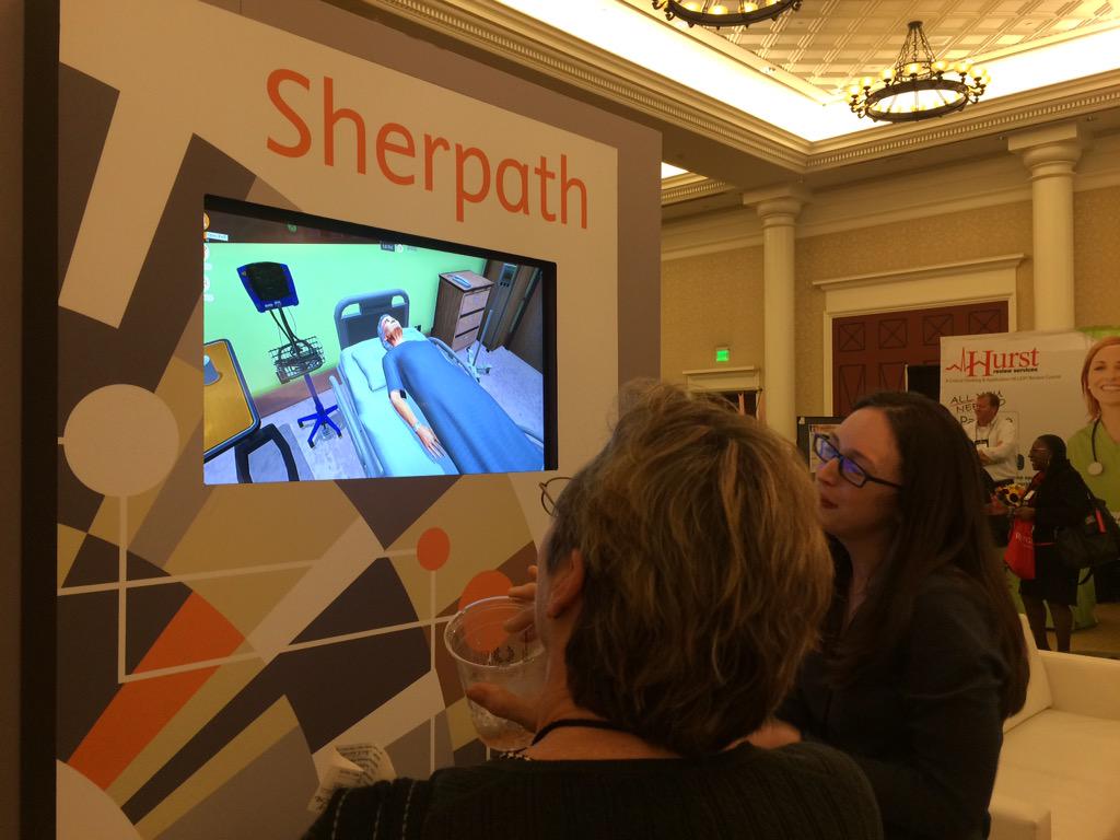 Chris_Capot's tweet image. Showing off Sherpath's simulation capabilities at  #NLNSummit15 @ELS_Educator