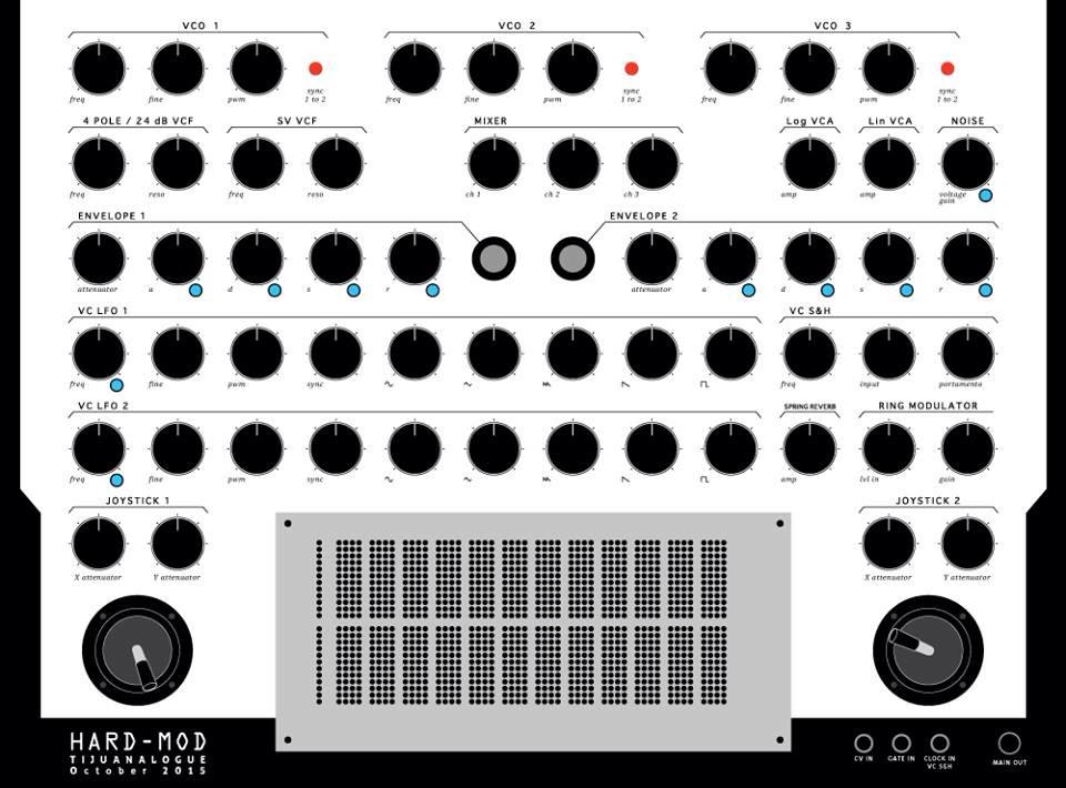 hardmod_'s tweet image. Preview from the Tijuanalogue
Templete design_ 
Mishrael Pastrana 
#synthi #modularsynth #customsynth #ghielmetti