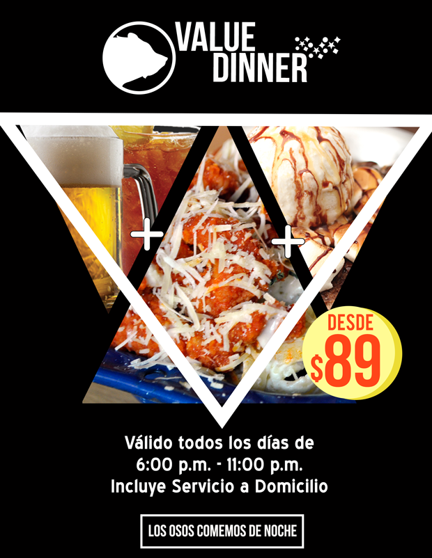 BeersNBearsMid's tweet photo. #ValueDinner cena desde $89 Cerveza o Té+Plato fuerte + Postre. https://t.co/ePKOuXRYFD