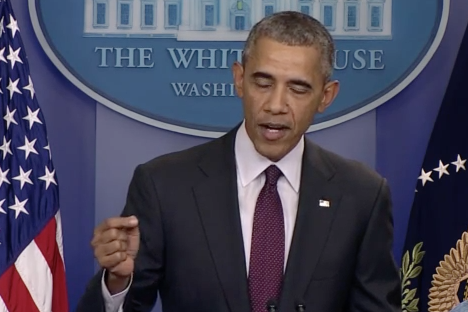 nycjim's tweet photo. Obama on #guncontrol: "Let young people grow up." http://t.co/INZS6oekUA