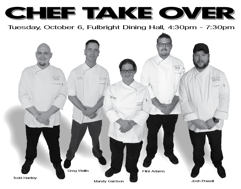 FoodontheHillAR's tweet photo. Our chefs are coming together to cook some of the best dishes our campus has ever seen! Don't miss it this Tuesday!! https://t.co/ncfvjDSi8s