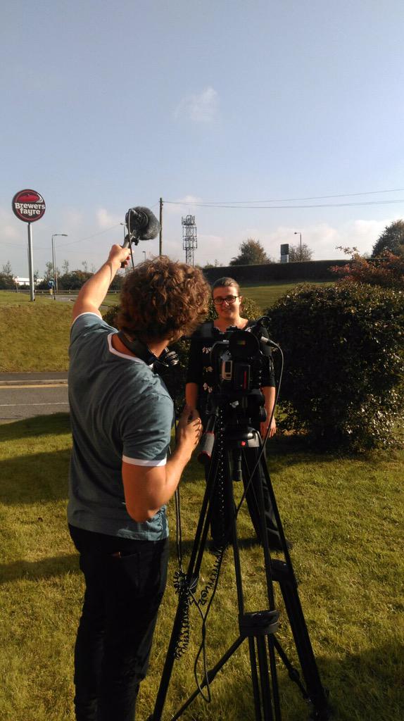 GillianF_P's tweet photo. Behind the scenes #pilot #apprenticeships #sunshine #filming @MaxPettifer @WeAreSUGM @clarissadesilva #funwithmax https://t.co/RHvQW8gvOH