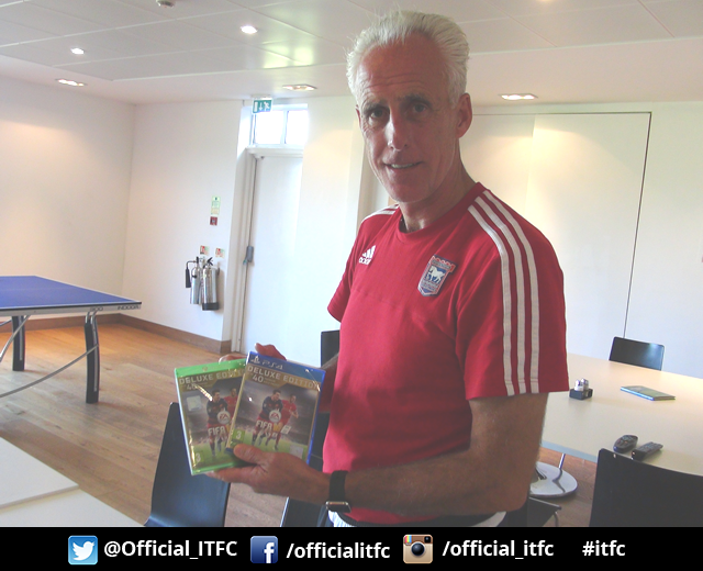 IpswichTown's tweet image. WIN! Copy of #FIFA16 (PS4 or Xbox One) up for grabs signed by Mick! Retweet &amp;amp; follow to be in with a chance! #itfc