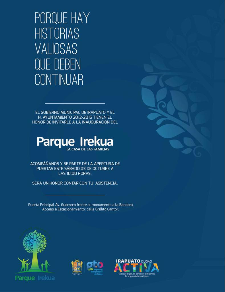 parqueirekua's tweet photo. "Porque hay historias valiosas que deben continuar"... Inauguración oficial sábado 3 de octubre 10 hrs. https://t.co/lw3Bvs7X0y