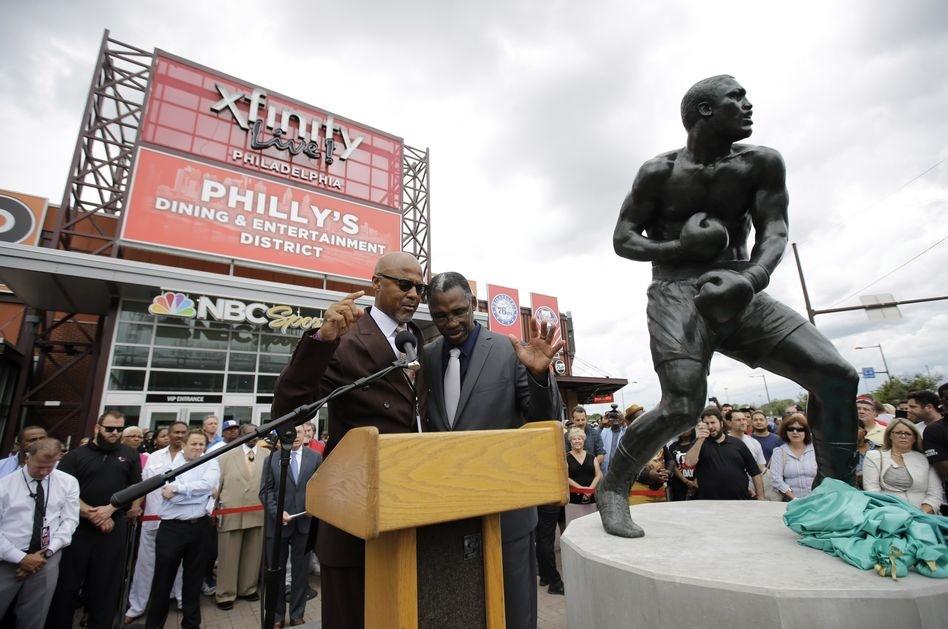 Its great to know that in the 40th anniversary year of #ThrillaInManila Joe Frazier finally got his statue in Philly