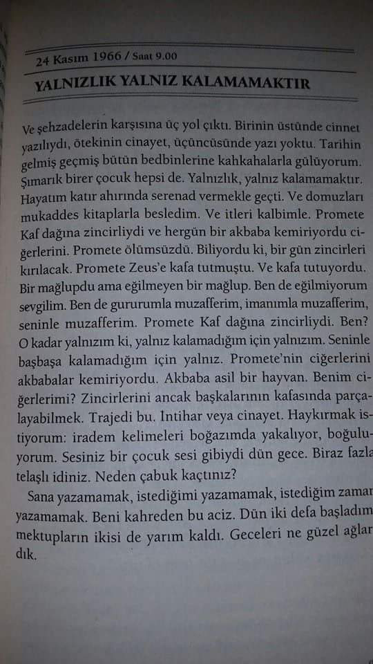 Cemil Meriç'in Lamia Hanım'a yazdığı mektuplar Kafka'nın Milena'ya yazdığı mektupları döver.
<a href="/izdihamdergi/">İzdiham</a>