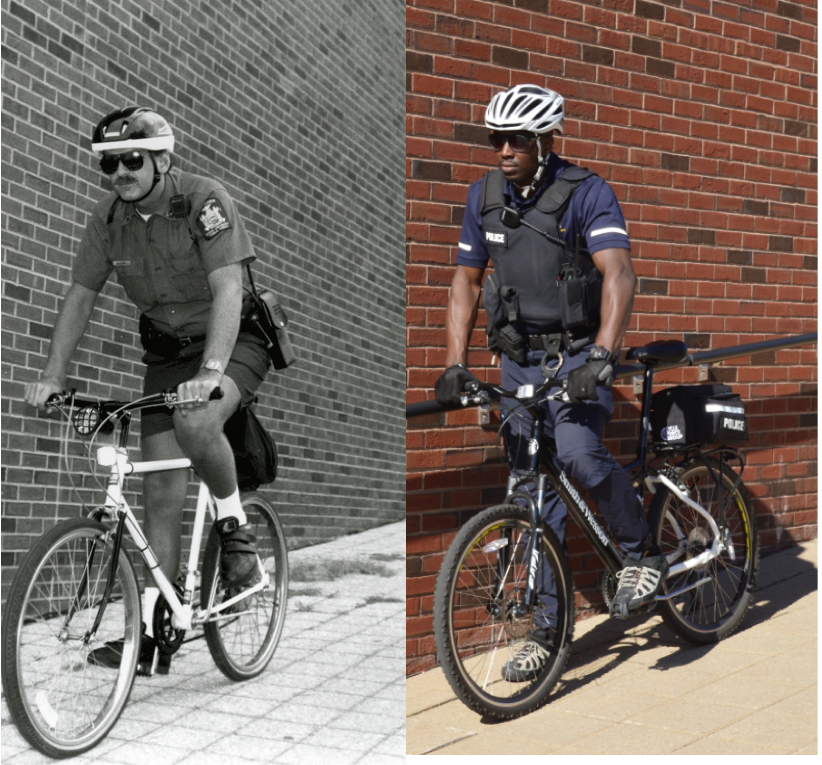 SUNYPotsdamPD's tweet photo. Then &amp; Now! #bikepatrol https://t.co/sQlnwFkByu