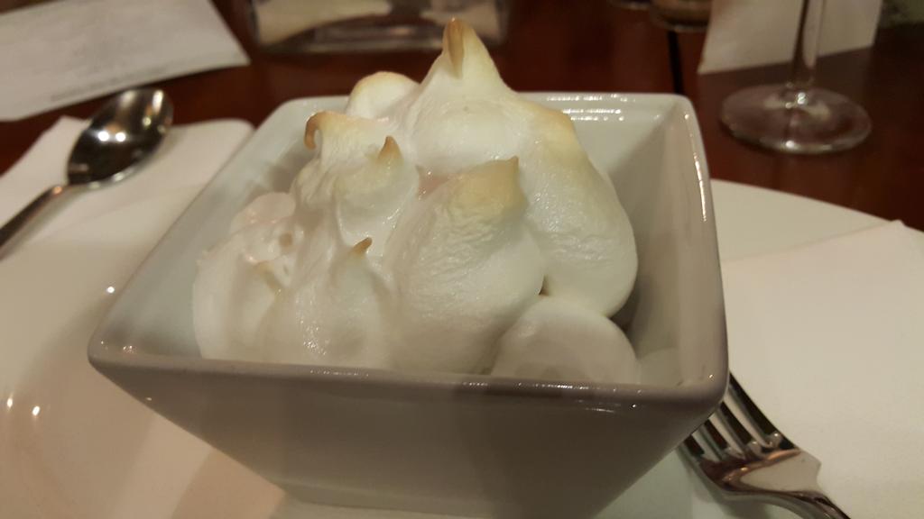 SustainFoodCity's tweet photo. Baked Alaska for dessert @Platesandco #restauranthop #WorldVegetarianDay https://t.co/OQE7NLTR6D