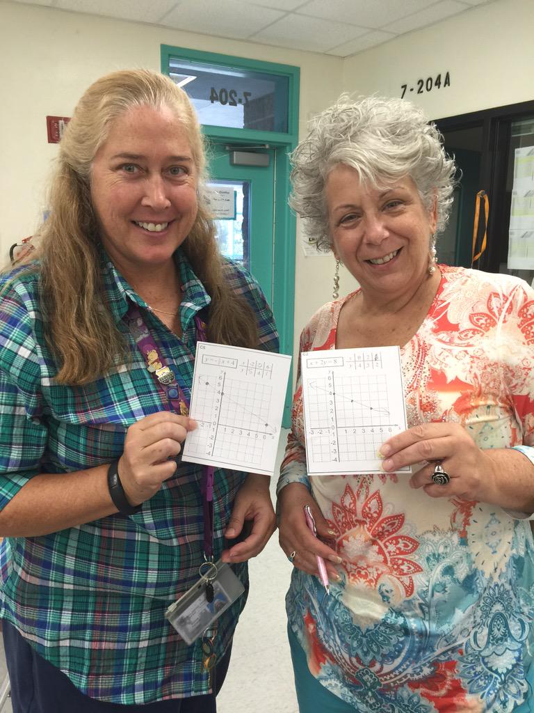 VCSMath's tweet image. Algebra 1 teachers finding their system of equations partners. #mommasmath #e3y1