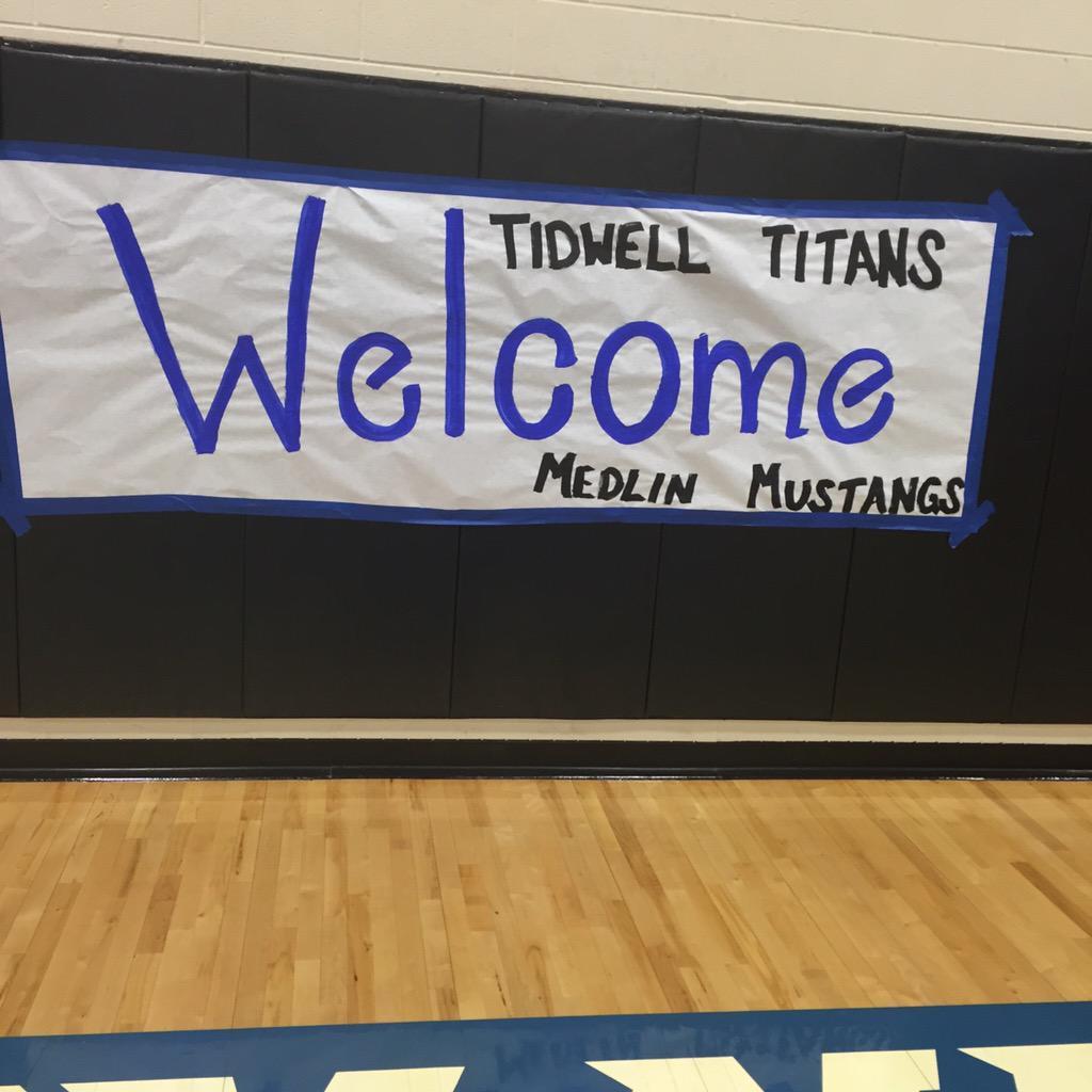Excited to b hosting  <a href="/TMSLadyTitans/">Tidwell Lady Titans</a> &amp; <a href="/MMSLadyMustangs/">Medlin Lady Mustangs</a> for tonight's volleyball matches! Good luck future bobcats!