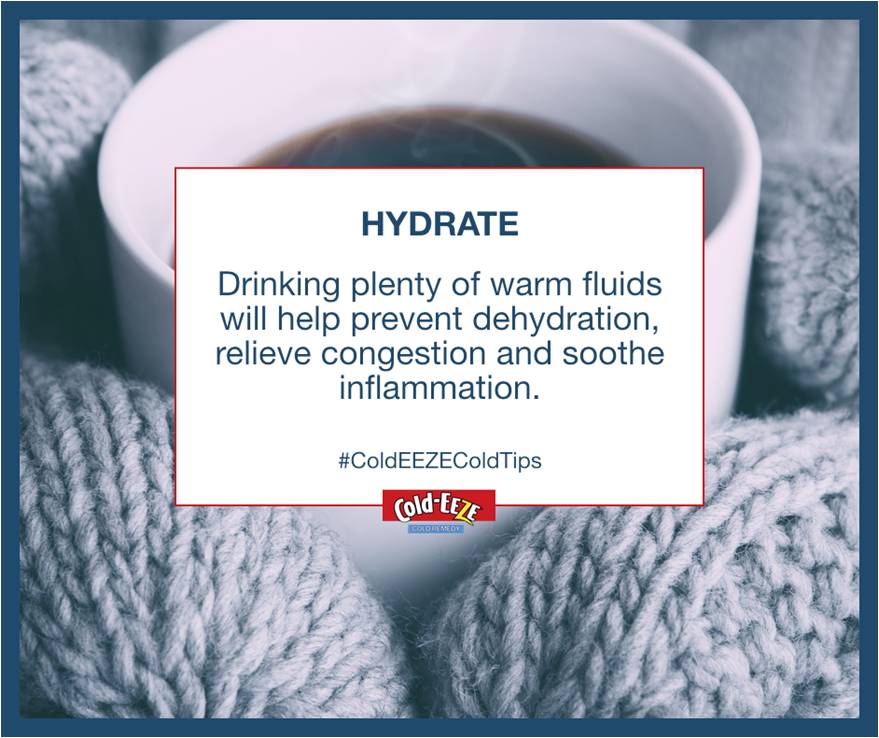 coldeeze's tweet photo. It's important to stay hydrated when you're sick #ColdTips #ColdEEZEColdTips http://t.co/v63c7S9zf6