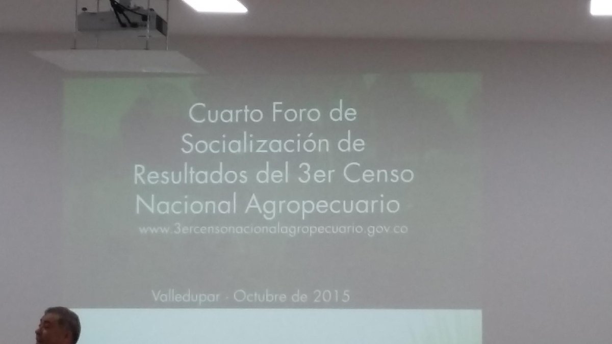 <a href="/OrmetCesar/">ORMET CESAR</a> presente en el 4to foro de socialización de resultados del 3ercenso Nacional agropecuario@DANE_Colombia