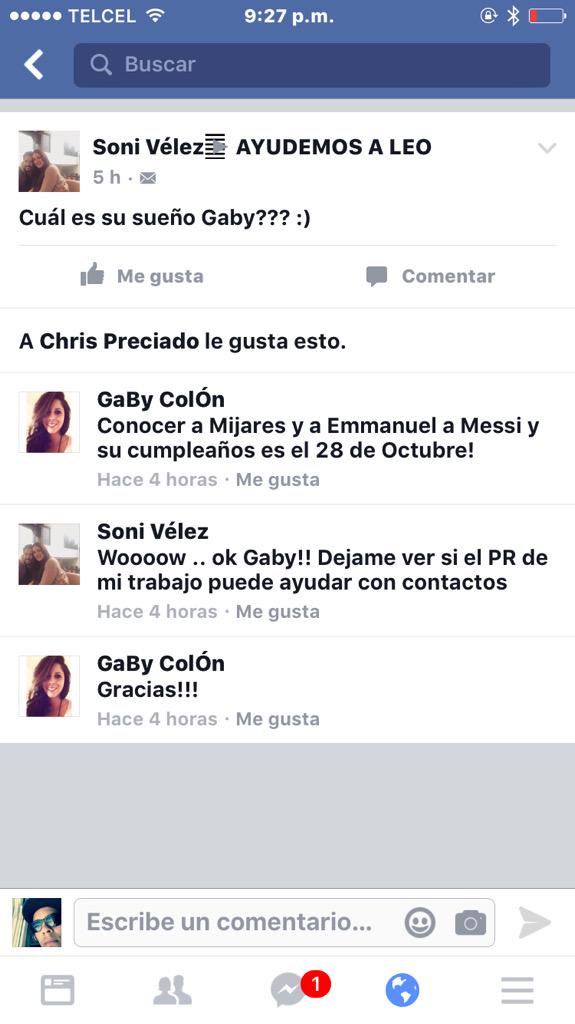 deibsebben's tweet photo. Ayudenme con RT para que @MijaresOficial se entere que el sueño de un niño con leucemia es conocerlo !! @tanaplanter http://t.co/XGJqoXAXOB