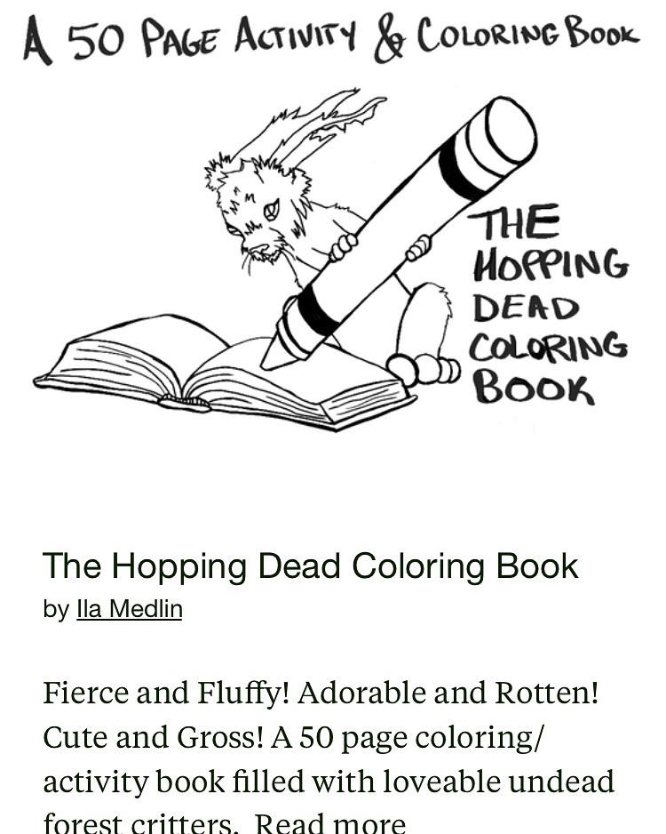 iamArtWorks's tweet photo. #thehoppingdeadcoloringbook is up on #Kickstarter, awaiting your funding assistance! #hdcb http://t.co/K2Jl4PcY9X