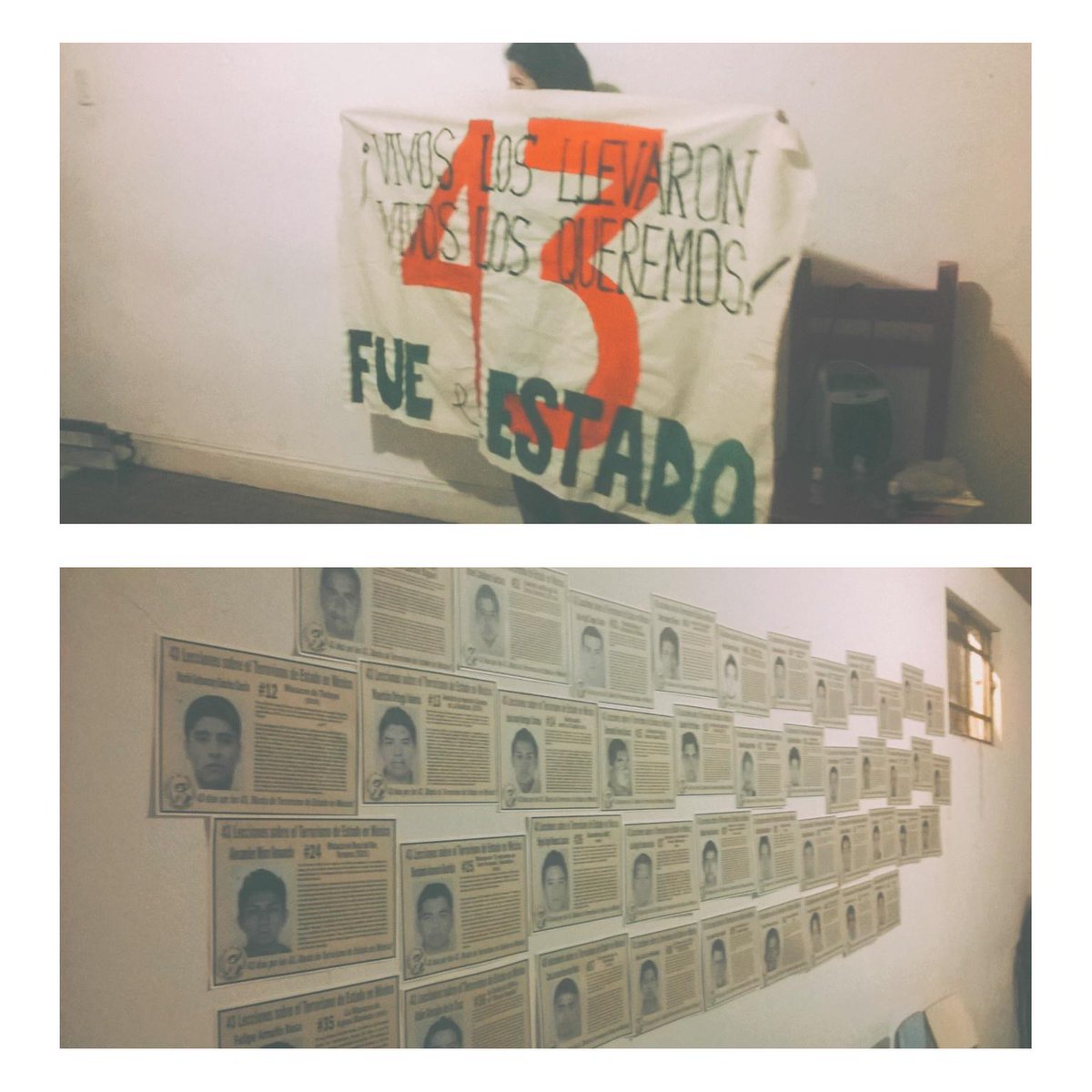 AwkaCheCC's tweet photo. Vivos se los llevaron, vivos los queremos. - hoy en la proyección de "Ayotzinapa: crónica de un crimen de Estado" http://t.co/QCzrQqHqcd