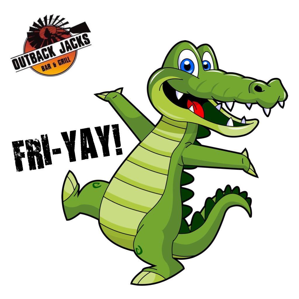 OutbackJacks's tweet image. G'Day it's finally FRIDAY! 🐊 Croc on mates! #longweekend