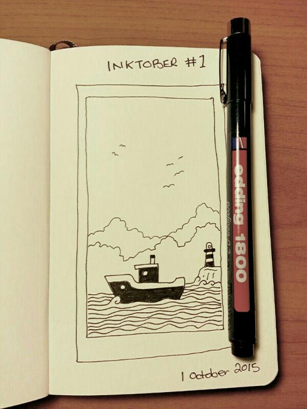 Brejanz's tweet photo. #inktober looking at this things can only get better http://t.co/yrZzxRF0BH