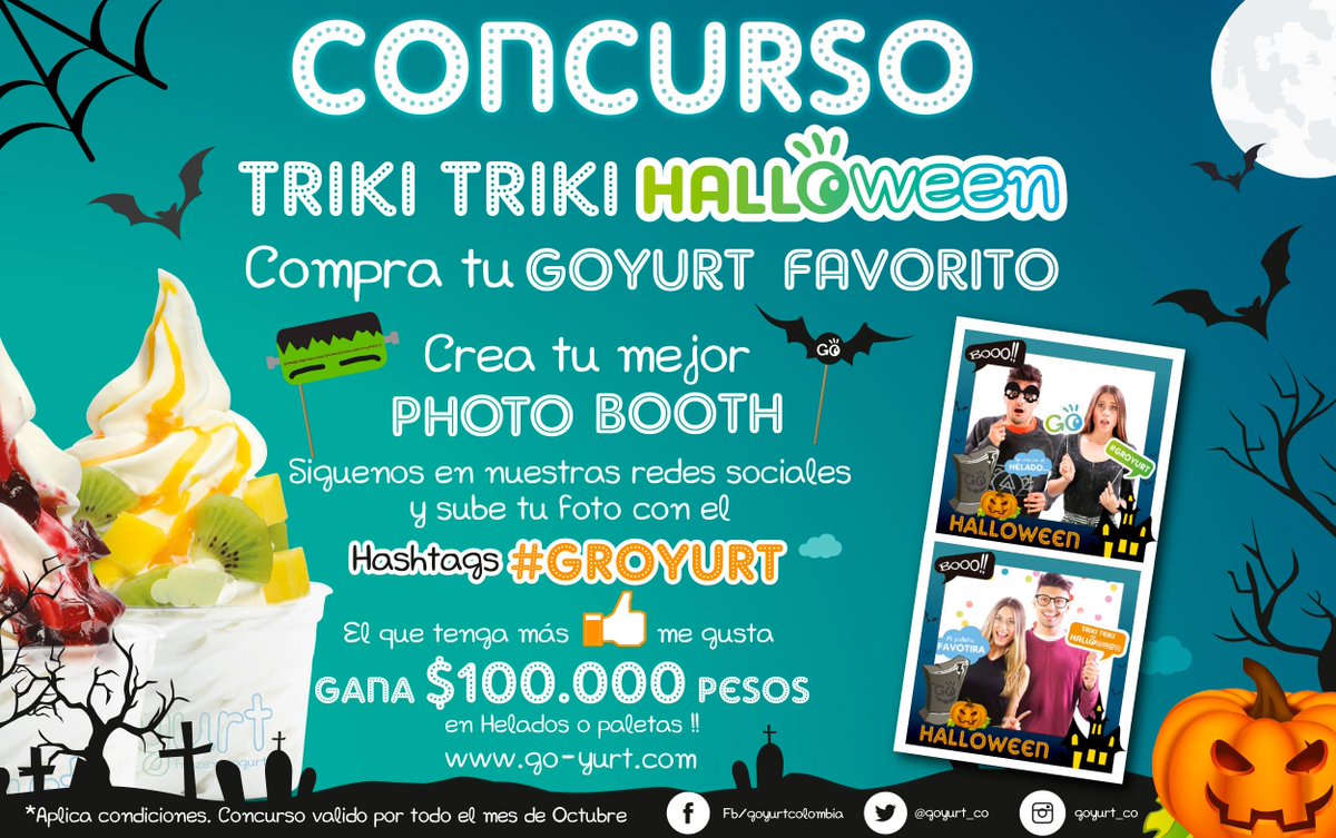Goyurt_co's tweet photo. Reglas del CONCURSO TRIKI TRIKI HALLOWEEN de #GOYURT participa y gana!!! #groyurt http://t.co/v4hEZNJsTW