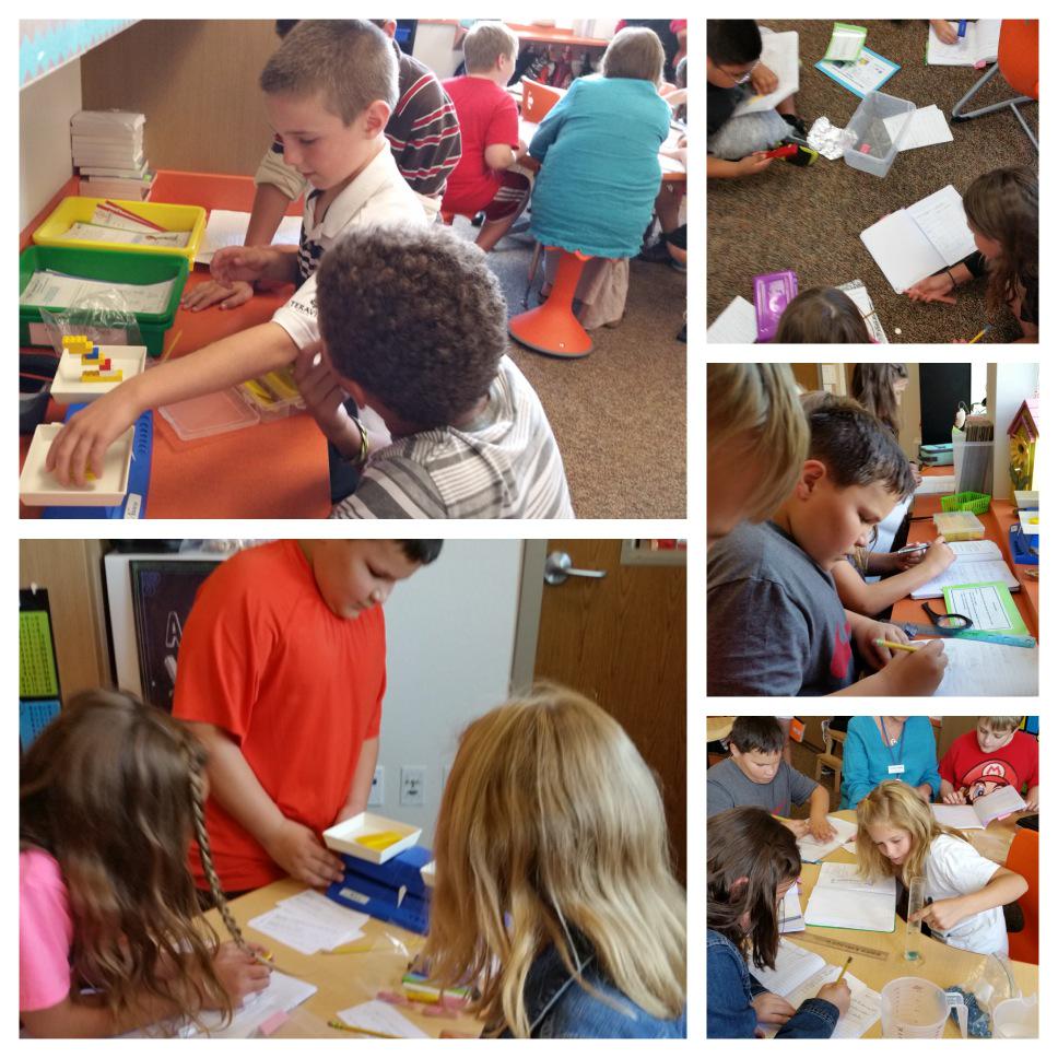 OColts's tweet photo. 4th graders measuring matter! #gisd15 #carvercolts  #sciencefun http://t.co/06WVUgZXpt