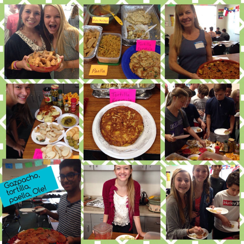 GutierrezSra's tweet photo. Gazpacho, tortilla, paella, Ole! @fpmsfalcons #4pointsSpanish http://t.co/NdOvoTSYoq http://t.co/0tQNFukynT