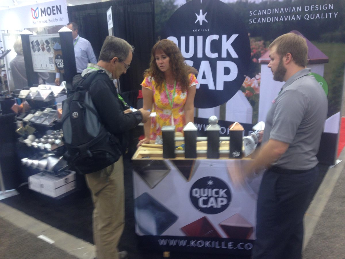 QuickCapKokille's tweet photo. What a great first day at the @Remodeling_Deck . Thank you to all the visitors. See you tomorrow. http://t.co/7INVkMWqqR