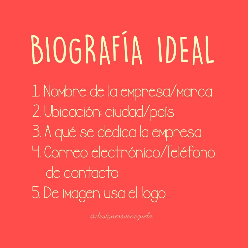 designersvzla's tweet photo. Considera estos pasos para mejorar la biografía en tus cuentas en las #RedesSociales #DVTips http://t.co/eTBk7c57p4