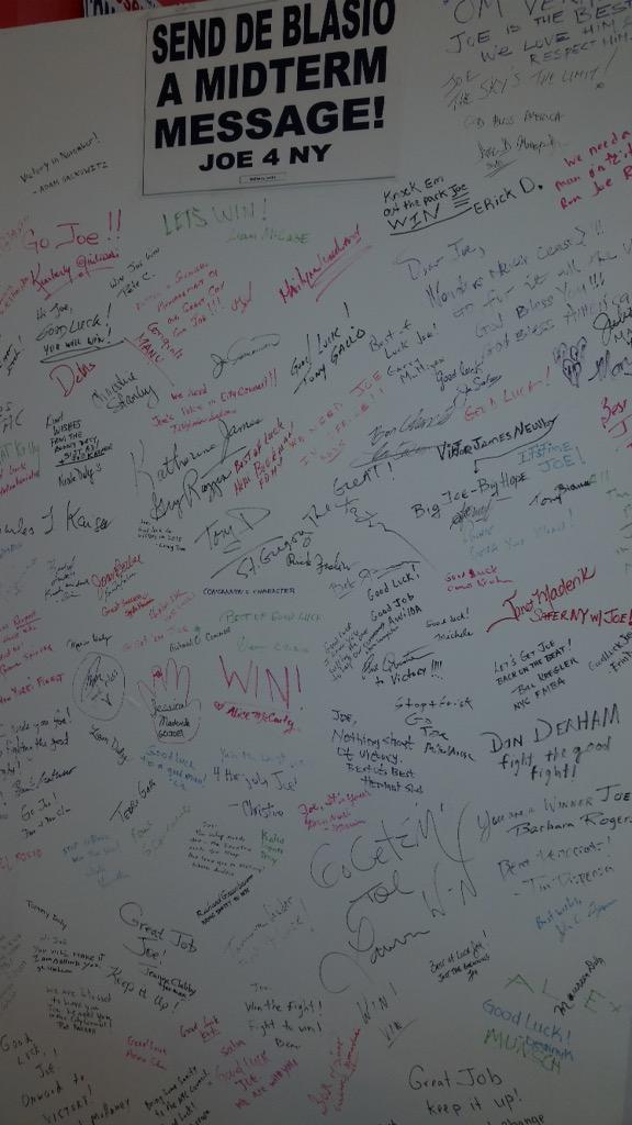 SquareDeal_NY's tweet photo. These are all the people who want to send @deBlasioNYC a #midtermmessage! #CD23 http://t.co/1iXqEkPiNM