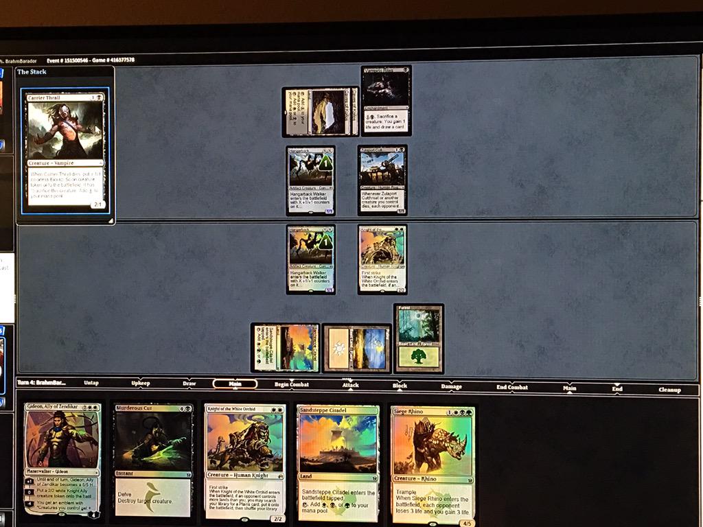 RestoBunny's tweet image. Modo standard testing w/ Abzan aggro .@PucaTrade #MTGBFZ #PTprep